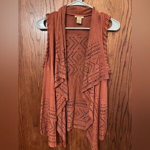 Wrangler Terracotta Sleeveless Vest